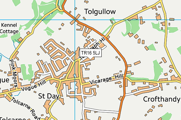 TR16 5LJ map - OS VectorMap District (Ordnance Survey)