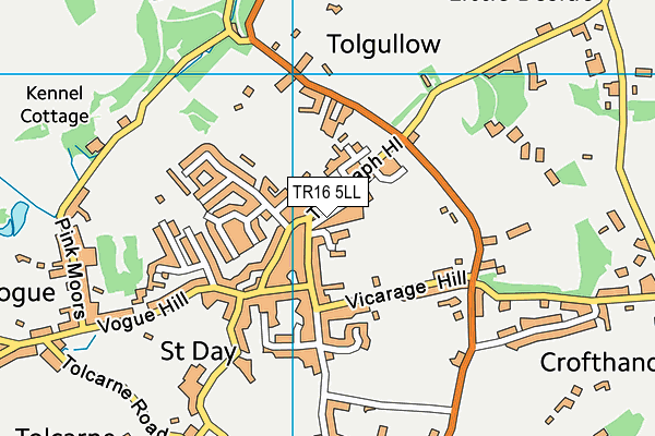 TR16 5LL map - OS VectorMap District (Ordnance Survey)