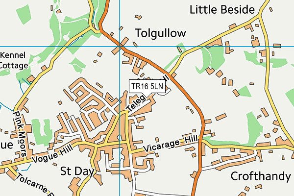 TR16 5LN map - OS VectorMap District (Ordnance Survey)