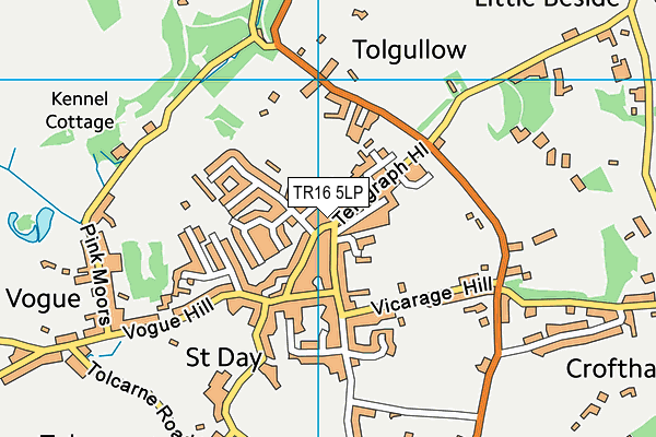 TR16 5LP map - OS VectorMap District (Ordnance Survey)