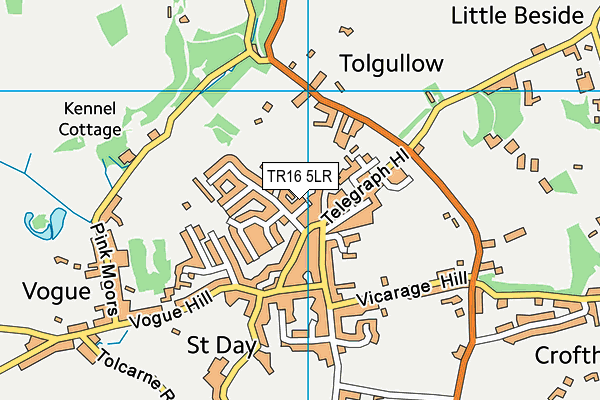 TR16 5LR map - OS VectorMap District (Ordnance Survey)