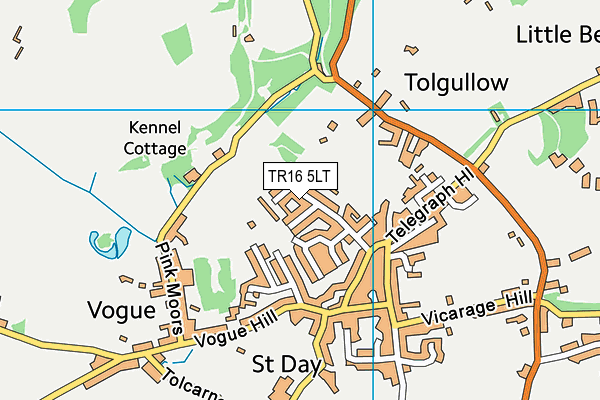 TR16 5LT map - OS VectorMap District (Ordnance Survey)