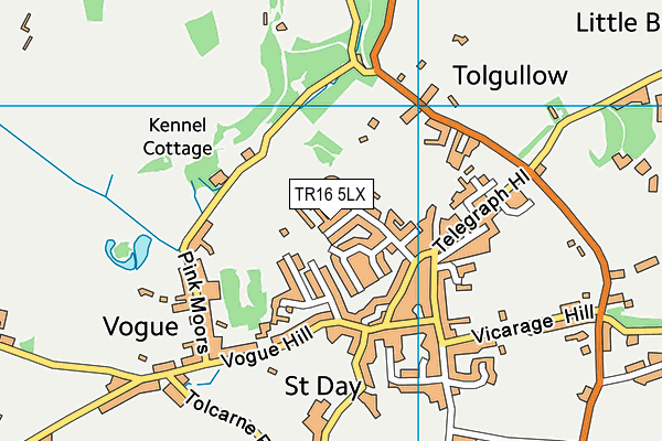 TR16 5LX map - OS VectorMap District (Ordnance Survey)