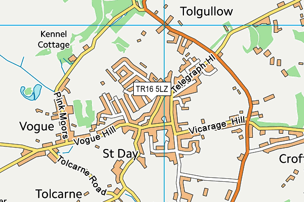 TR16 5LZ map - OS VectorMap District (Ordnance Survey)