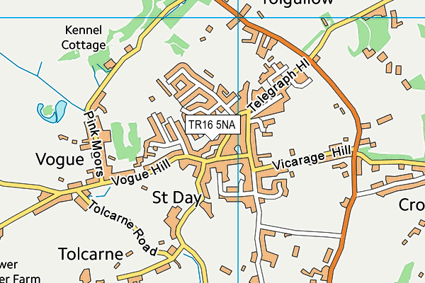 TR16 5NA map - OS VectorMap District (Ordnance Survey)
