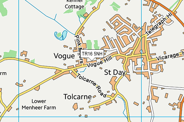 TR16 5NH map - OS VectorMap District (Ordnance Survey)
