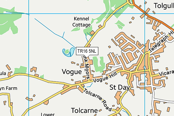 TR16 5NL map - OS VectorMap District (Ordnance Survey)