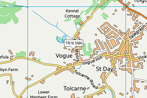 TR16 5NN map - OS VectorMap District (Ordnance Survey)