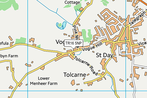 TR16 5NP map - OS VectorMap District (Ordnance Survey)