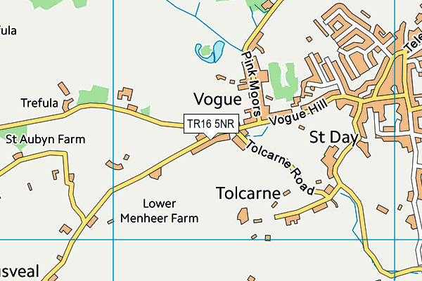 TR16 5NR map - OS VectorMap District (Ordnance Survey)