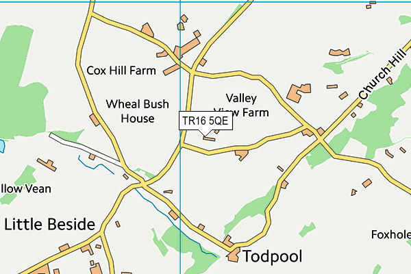 TR16 5QE map - OS VectorMap District (Ordnance Survey)