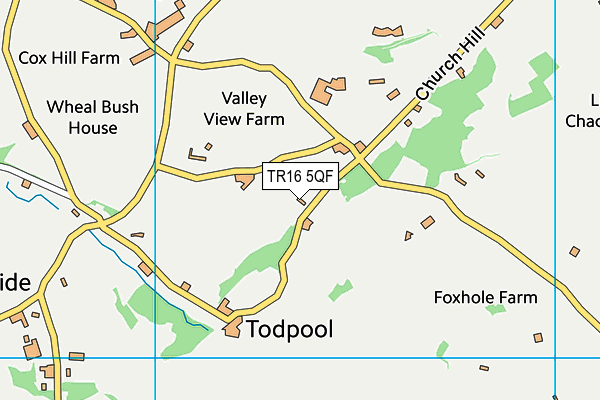 TR16 5QF map - OS VectorMap District (Ordnance Survey)