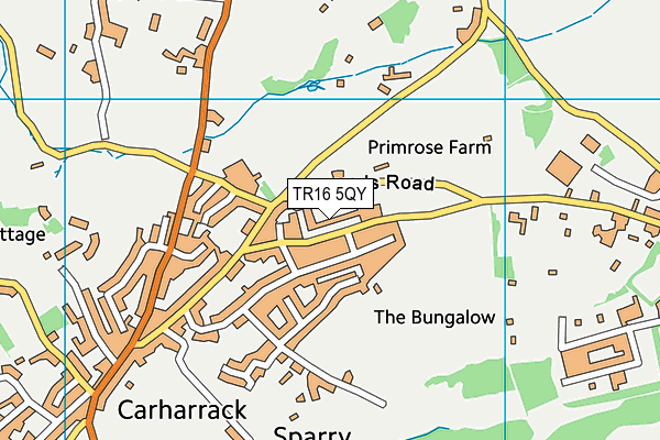 TR16 5QY map - OS VectorMap District (Ordnance Survey)