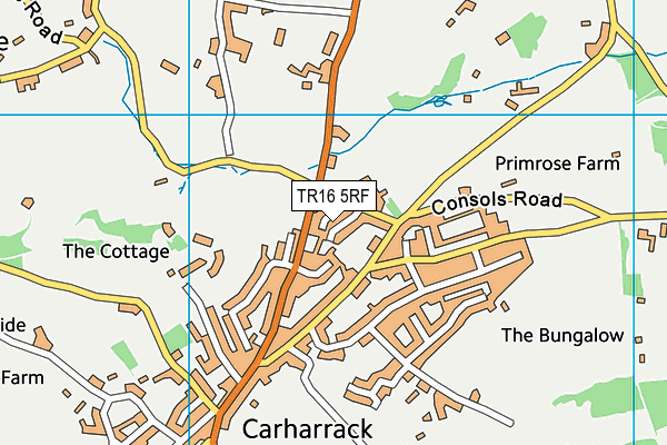 TR16 5RF map - OS VectorMap District (Ordnance Survey)