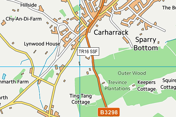 Howard Beauchamp Recreation Ground map (TR16 5SF) - OS VectorMap District (Ordnance Survey)