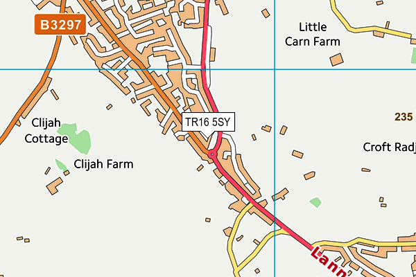 TR16 5SY map - OS VectorMap District (Ordnance Survey)