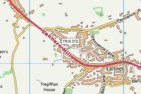 TR16 5TD map - OS VectorMap District (Ordnance Survey)