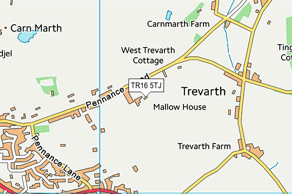 TR16 5TJ map - OS VectorMap District (Ordnance Survey)