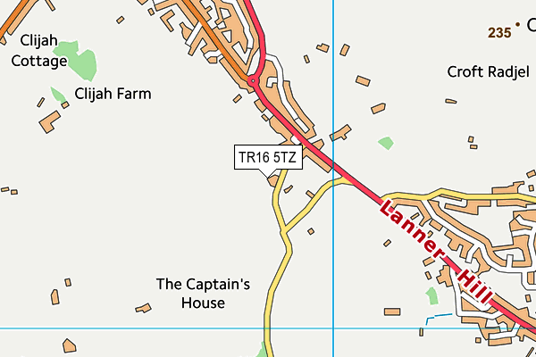 TR16 5TZ map - OS VectorMap District (Ordnance Survey)