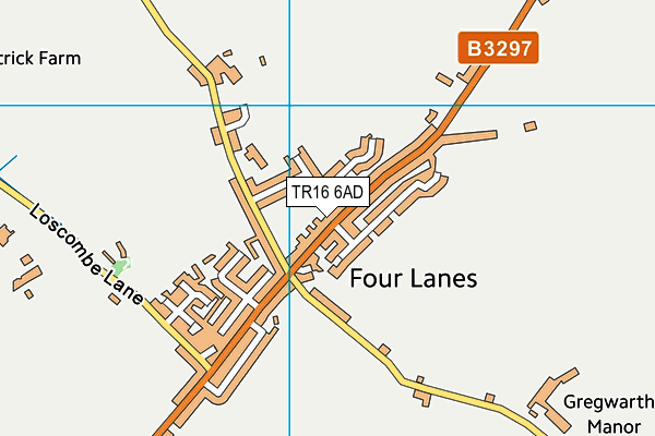 TR16 6AD map - OS VectorMap District (Ordnance Survey)