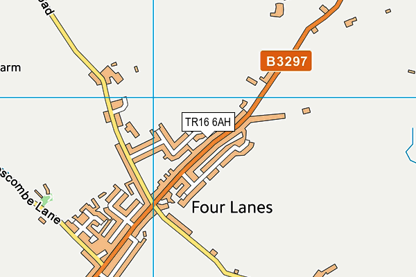 TR16 6AH map - OS VectorMap District (Ordnance Survey)