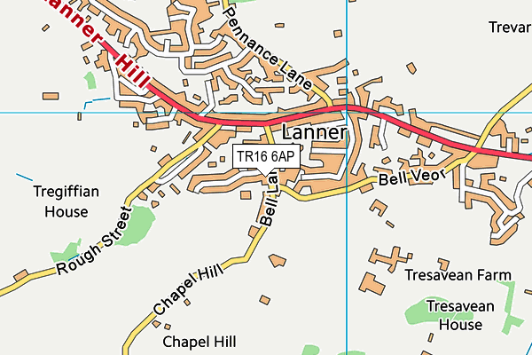 TR16 6AP map - OS VectorMap District (Ordnance Survey)