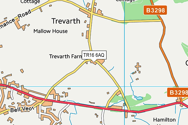 TR16 6AQ map - OS VectorMap District (Ordnance Survey)