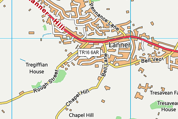 TR16 6AR map - OS VectorMap District (Ordnance Survey)