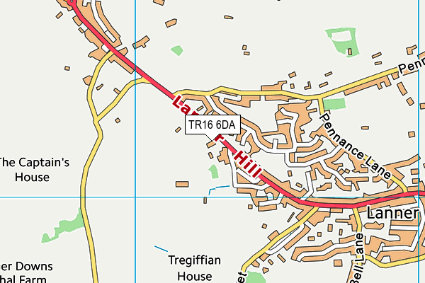 TR16 6DA map - OS VectorMap District (Ordnance Survey)