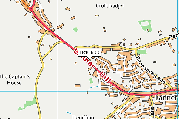 TR16 6DD map - OS VectorMap District (Ordnance Survey)