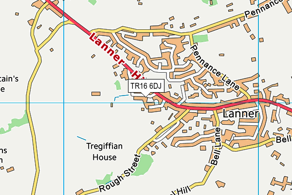 TR16 6DJ map - OS VectorMap District (Ordnance Survey)