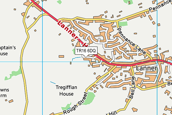 TR16 6DQ map - OS VectorMap District (Ordnance Survey)