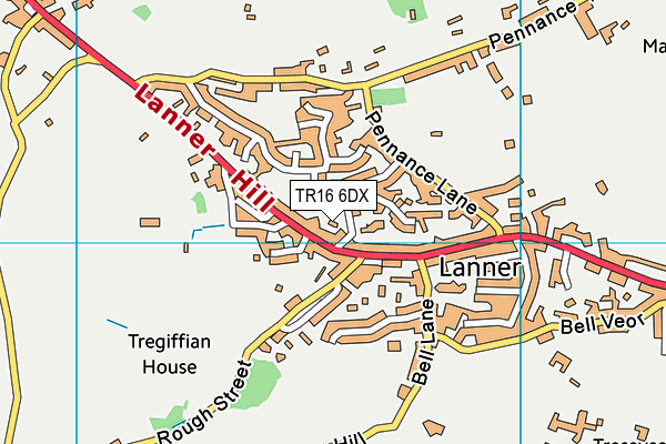 TR16 6DX map - OS VectorMap District (Ordnance Survey)