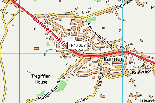 TR16 6DY map - OS VectorMap District (Ordnance Survey)