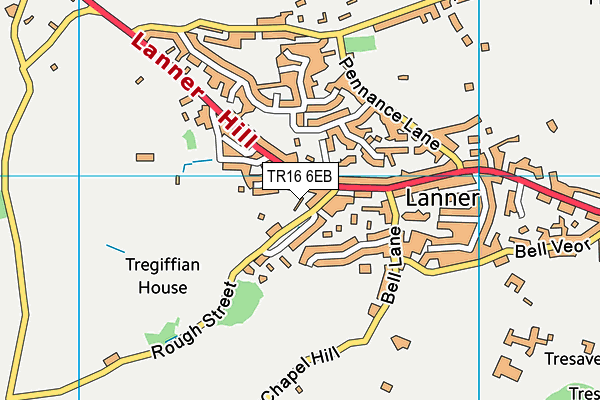 TR16 6EB map - OS VectorMap District (Ordnance Survey)