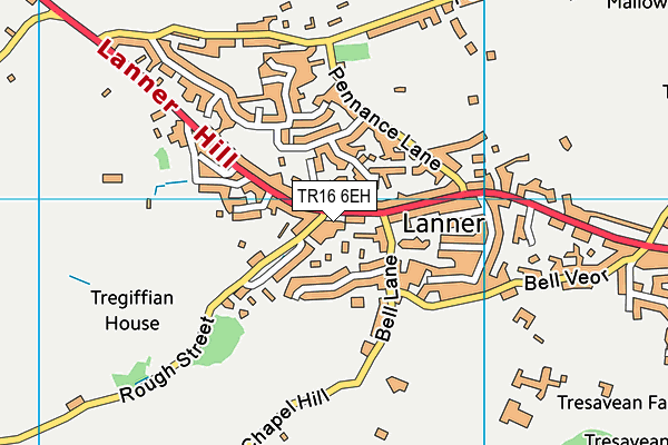 TR16 6EH map - OS VectorMap District (Ordnance Survey)