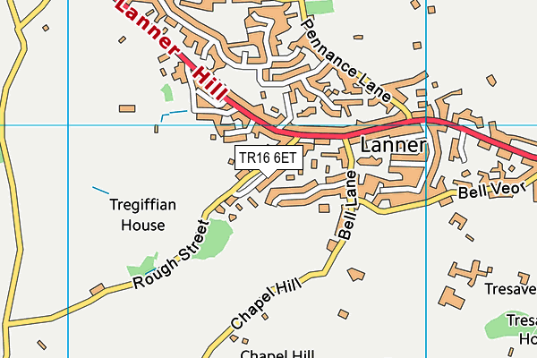 TR16 6ET map - OS VectorMap District (Ordnance Survey)