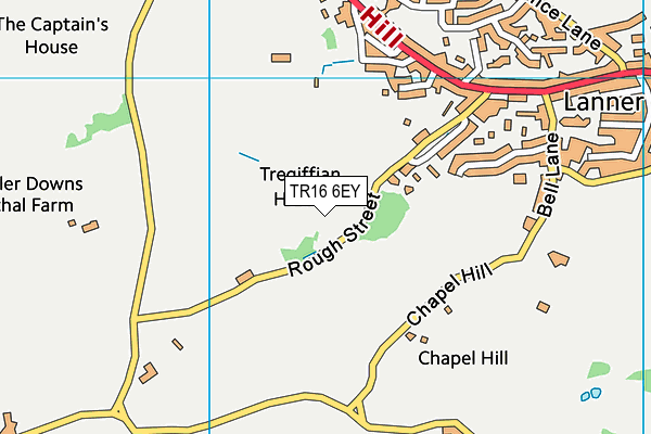 TR16 6EY map - OS VectorMap District (Ordnance Survey)