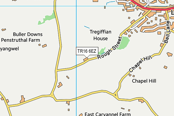 TR16 6EZ map - OS VectorMap District (Ordnance Survey)