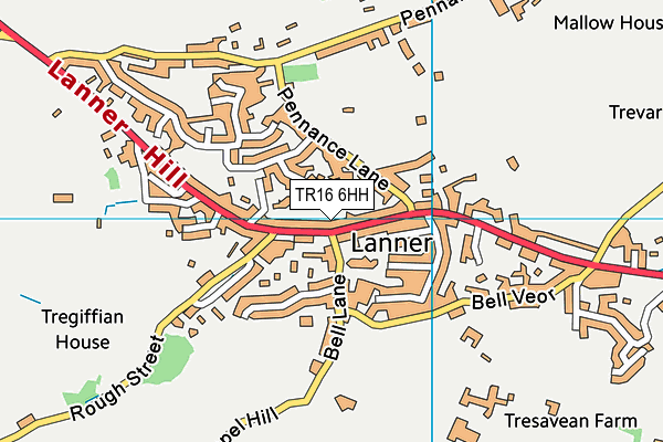 TR16 6HH map - OS VectorMap District (Ordnance Survey)
