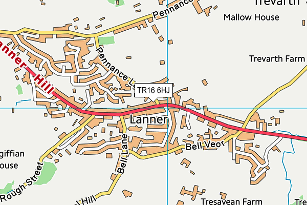 TR16 6HJ map - OS VectorMap District (Ordnance Survey)