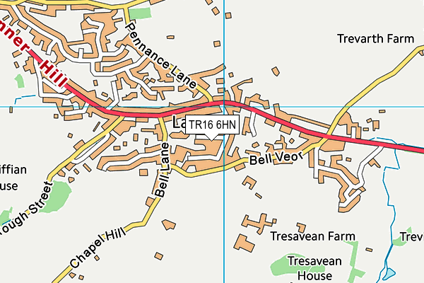 TR16 6HN map - OS VectorMap District (Ordnance Survey)