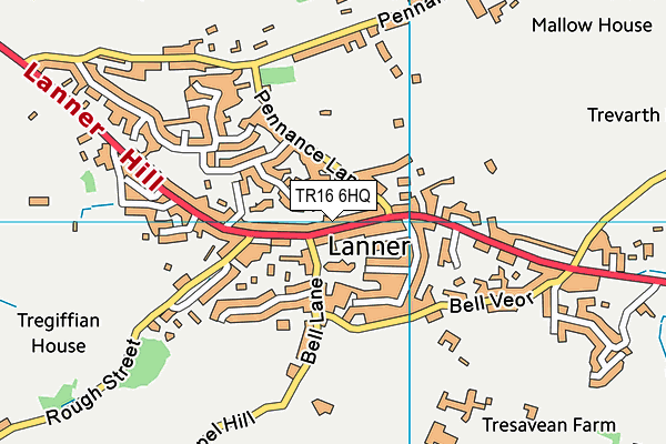 TR16 6HQ map - OS VectorMap District (Ordnance Survey)