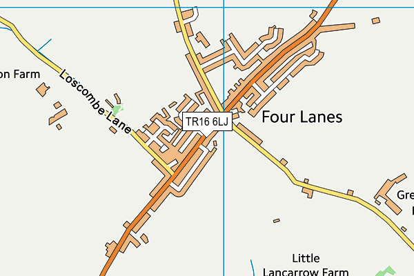 TR16 6LJ map - OS VectorMap District (Ordnance Survey)