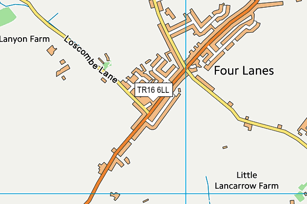 TR16 6LL map - OS VectorMap District (Ordnance Survey)