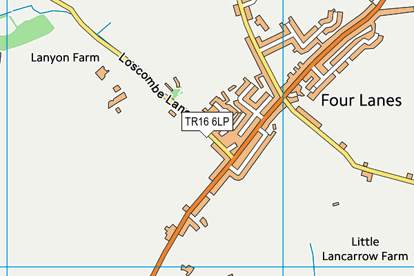 TR16 6LP map - OS VectorMap District (Ordnance Survey)