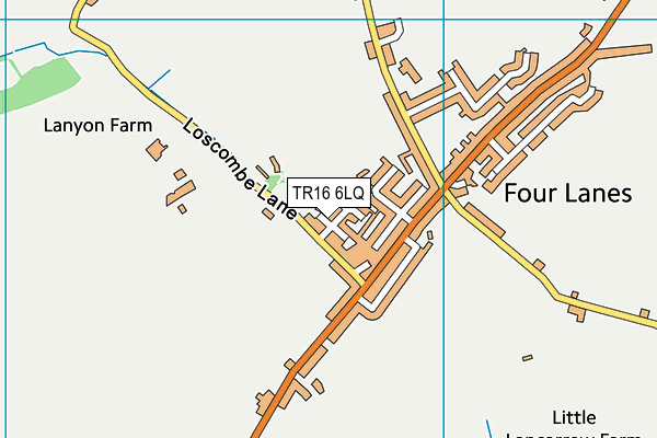 TR16 6LQ map - OS VectorMap District (Ordnance Survey)