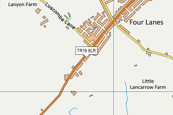 TR16 6LR map - OS VectorMap District (Ordnance Survey)