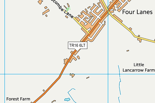 TR16 6LT map - OS VectorMap District (Ordnance Survey)