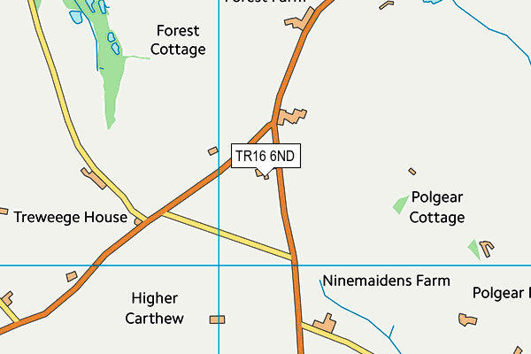 TR16 6ND map - OS VectorMap District (Ordnance Survey)